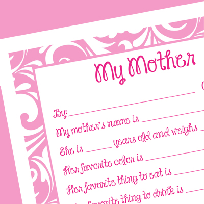 Printable Mother's Day (& Grandmother) interview